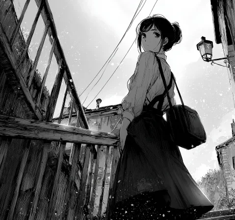 奇幻科幻题材漫画《星港修补匠》封面示意